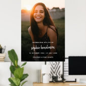 Poster Célébration funéraire moderne de la vie Photo comm (Bureau à domicile)