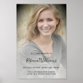 Poster Célébration moderne personnalisée de la vie funéra (Devant)