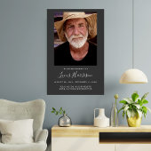 Poster Célébration moderne personnalisée de la vie funéra