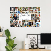 Poster  Celebration of Life Memorial 64 Photo Collage (Bureau à domicile)