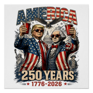 Poster Célébration patriotique de l'Amérique 250 ans