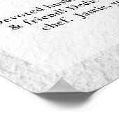 Poster Célébration religieuse de la vie photo personnalis (Coin)