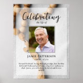 Poster Célébration religieuse de la vie photo personnalis (Devant)