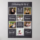 Poster Célébration Rustique De La Mémoire Unique 6 Photos (Devant)