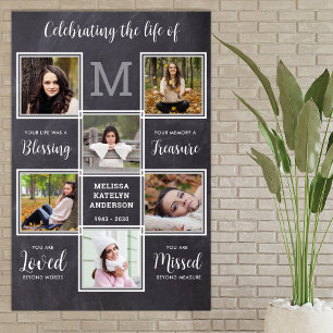 Poster Célébration Rustique De La Mémoire Unique 6 Photos