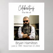 Poster Célébration simple de funérailles de vie (Devant)