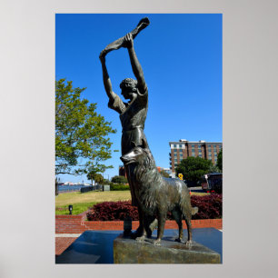 Poster célèbre agitatrice à Savannah, Géorgie