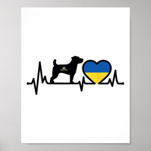 Poster Célèbre chien ukrainien patron de la chaleur puls