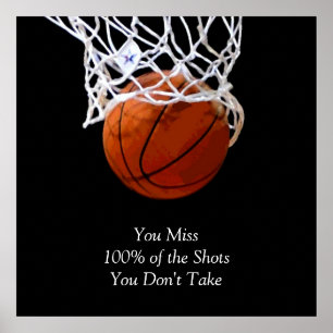 Poster Célèbre Citation Motivationnelle Basketball