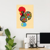 Poster Célèbre coq de Barcelos Nr 06 (Bureau à domicile)