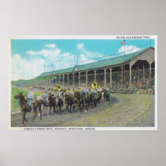 Poster Célèbre Cowboy Band au Round Up