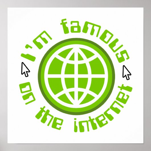 Poster Célèbre Sur Internet (Devant)