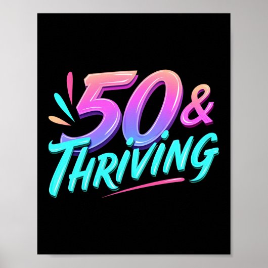 Poster Célébrer 50e anniversaire et prospérer (Devant)