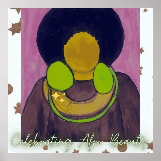 Poster Célébrer la beauté africaine (Devant)