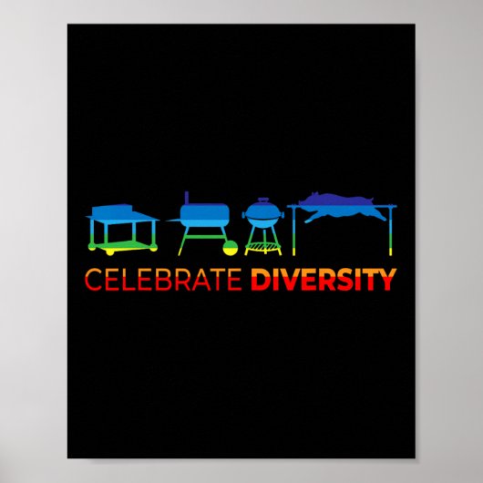 Poster Célébrer la diversité - BBQ (Devant)