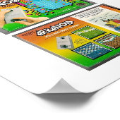 POSTER CÉLÉBRER LES JEUX VINTAGES (Coin)
