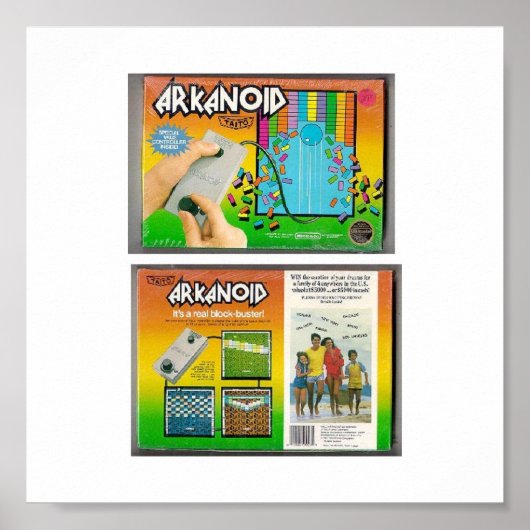 POSTER CÉLÉBRER LES JEUX VINTAGES (Devant)