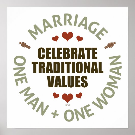 Poster Célébrer les valeurs traditionnelles (Devant)