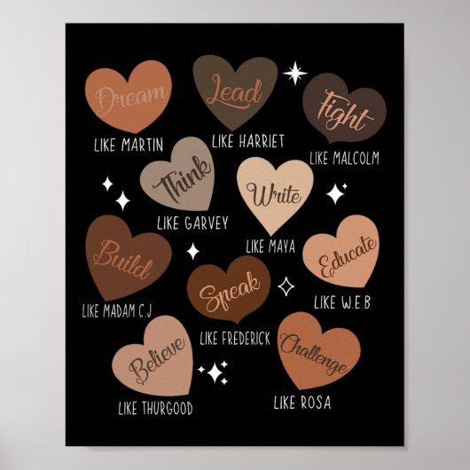 Poster Célébrer l'histoire des Noirs avec Hea, leader ins (Devant)