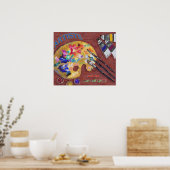 Poster Célébrer l'impression Artistes (Cuisine)