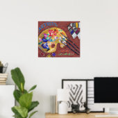 Poster Célébrer l'impression Artistes (Bureau à domicile)