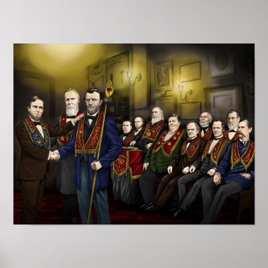 Poster Célèbres boursiers américains du milieu du 18ème s (Devant)