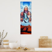 Poster Célèbres Indiens d'Amérique Chiefs Indiens Peintur (Cuisine)