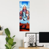 Poster Célèbres Indiens d'Amérique Chiefs Indiens Peintur (Bureau à domicile)