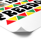 Poster Célébrez Le Mois De L'Histoire Noire Avec Liberté (Coin)