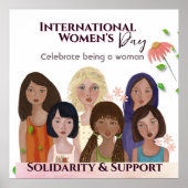 Poster Célébrez les portraits de la Journée des Femmes (Devant)