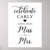 Poster Célébrez Miss Mrs Enterrement de Vie de Jeune Fill (Devant)