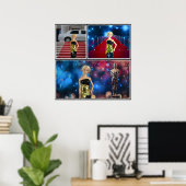 Poster Célébrités et Stars Connues (Bureau à domicile)