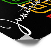 Poster Célébrons l'histoire des Noirs La dix-neuvième Amé (Coin)