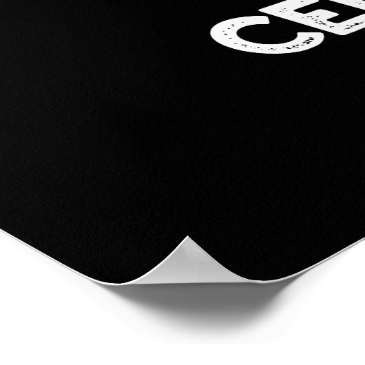 Poster Celerybrate de laitue Funny Veggie Pun Dark BG (Coin)