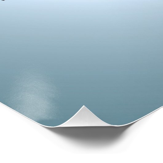 Poster Céleste Confetti bleu clair (Coin)