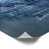 Poster Céleste de nuit Ciel Silver Cérémonie débranchée (Coin)