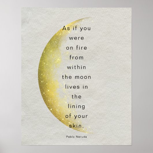 Poster céleste de Pablo Neruda (Devant)