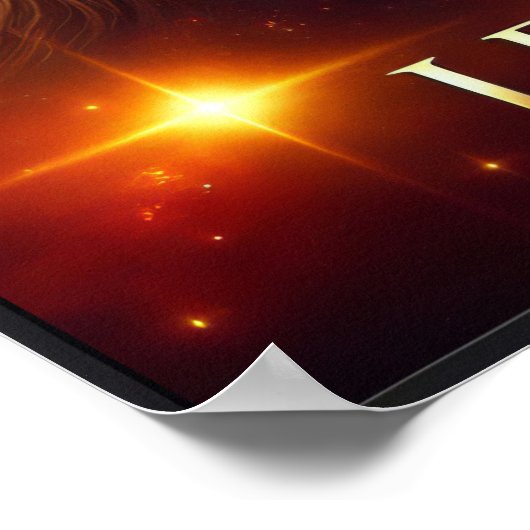 Poster céleste Lion Zodiac (Coin)