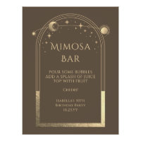 Céleste Mocha Gold Mimosa Bar Sun Moon Stars