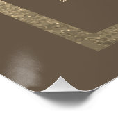 Poster Céleste Mocha Gold Sun Moon Stars Oh Snap (Coin)