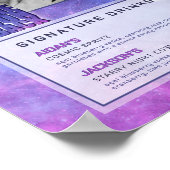 Poster Céleste Moon Signature Boissons Wedding shower (Coin)