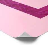 Poster Céleste rose violet soleil Lune étoiles Mariage (Coin)