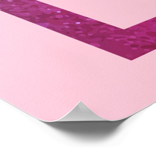 Poster Céleste rose violet soleil Lune étoiles Mariage (Coin)