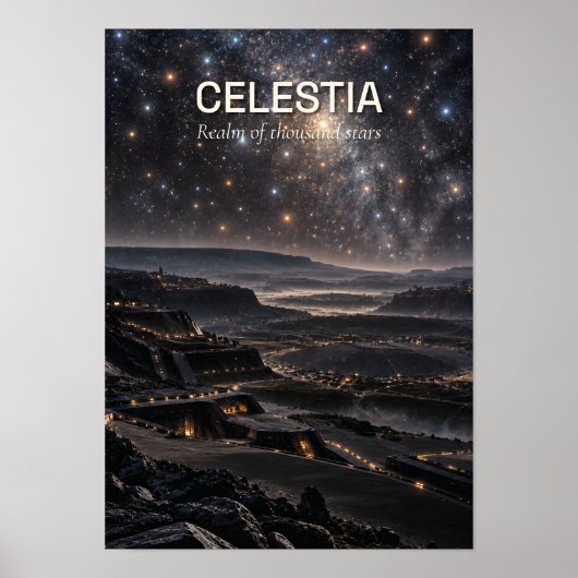 Poster Celestia — Stellar Observatory World (Devant)