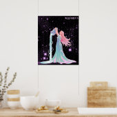 Poster Celestial Aquarius – Astrology Art (Cuisine)