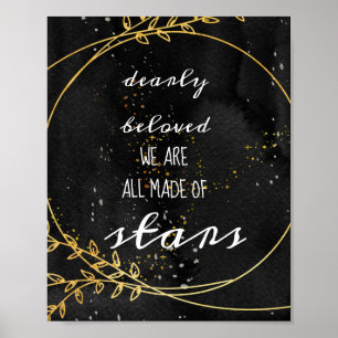 Poster Celestial Boho Wedding Welcome Sign