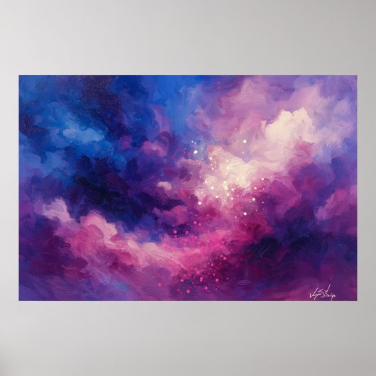 Poster Celestial Ember Abstract (Devant)