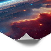 Poster Celestial Galaxy: Vibrant Nebulae & Distant Worlds (Coin)