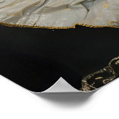 Poster Celestial Goddess Art Print, Gothic Romance Decor, (Coin)