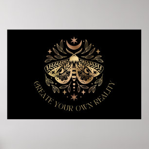 Poster Celestial Golden Moth